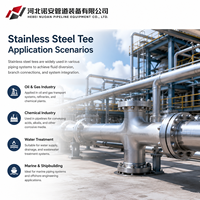 Té égal en acier inoxydable personnalisé, fabrication directe usine, ASME B16.9 ASTM A403 WP304/304L