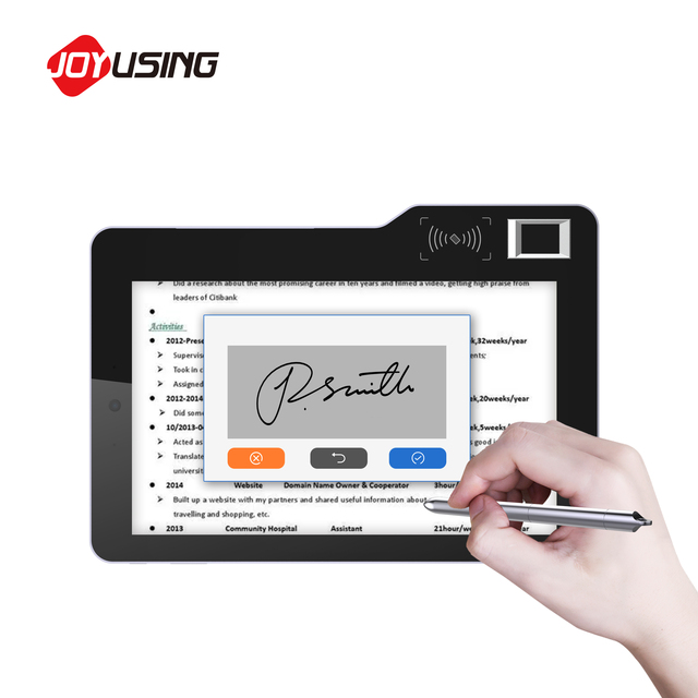 10"Android Tablet Android Pad Graphic Drawing Tablet With Digital Signature Graphic Pen Fingerprint NFC RFID Scanner With SDK
