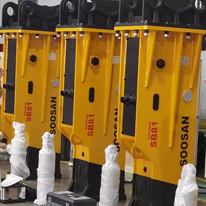 Le type BOÎTE hydraulique du disjoncteur SB 81 approprié aux excavatrices lourdes avec 18-26 tonnes de bonne qualité pour démolir les roches dures et le travail. - Product Image 1