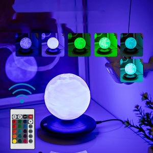 3D Printed 12CM Moon Night <b>Light</b> Modern Magnetic Levitation Touch Control LED 3 Colors <b>Plug</b>-<b>In</b> Dimmable Kids Room Night <b>Light</b> - Product Image 5