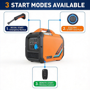 Générateur Inverter Silencieux Bi-Combustible 2kW-10kW Portable Essence GPL 4 Temps Démarrage à Distance Générateur d'Urgence Domestique - Product Image 4