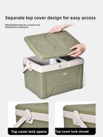 Primitive Square Isolierte Kühlbox für Outdoor-Camping, Lebensmittelkühler, Auto-Kühlbox, tragbar, 25L, wasserdicht, nicht faltbar, 72