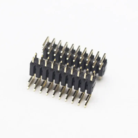 Connecteur Positions d'espacement de 2.00mm 02P-40P Hauteur 1.0mm 1.5mm 2.0mm Double rangée et connecteur d'en-tête de broche en plastique à 90 degrés
