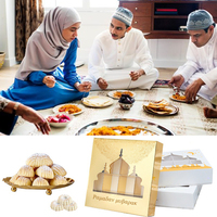 Boîtes d'emballage imprimées de luxe pour dattes de dubai boîtes de chocolat ramadan coffrets cadeaux