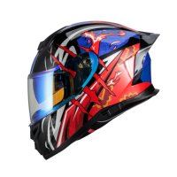 Casque de moto intégral personnalisé certifié ECE 22.06 en ABS, imperméable, pour toutes les saisons, équipement de conduite, vente en gros