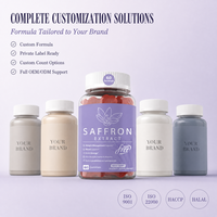 Gummies de Safran en Gros avec Miel de Manuka, Prébiotiques et Acides Aminés – Fourniture OEM, 60 Pièces