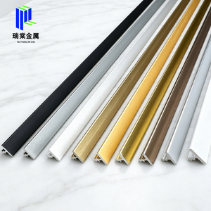 Profils en aluminium en forme de T populaires accessoires de <span class=keywords><strong>carrelage</strong></span> lamelles intégrées baguage de bord de mur et bandes décoratives de sol - Product Image 3