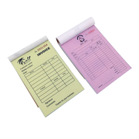 Carnet de commandes personnalisé avec logo, 2 feuillets, papier autocopiant NCR, format A4/A5, duplicata, factures et reçus, reliure parfaite, gaufré, robuste