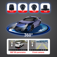 Caméra de vision panoramique 360° HD 3D pour voiture, compatible avec les moniteurs Android, autoradios et lecteurs multimédias universels.
