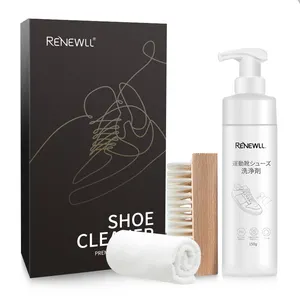 Nhà Máy Bán Buôn Giày Sạch Hơn Làm Sạch Chăm Sóc Thiết Lập Công Thức Tự Nhiên Sneaker Cleaner 150 ML Sneaker Thể Thao Giày Cleaner