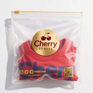 100 MOQ Gravure Printed Custom Matte Black EVA+PE Biodegradable Zipper Lock Frosted Plastic <b>Bag</b> for Packaging <b>Clothes</b> - Product Image 1