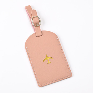 Étiquettes de bagages personnalisées en cuir PU avec nom, étiquette de <span class=keywords><strong>bagage</strong></span> imprimée <span class=keywords><strong>avion</strong></span>, logo de faveur de mariage, identificateur de bagages de voyage - Product Image 3