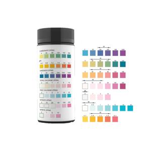 Bandelettes de <span class=keywords><strong>test</strong></span> d'aquarium 7 en 1, 100 bandelettes <span class=keywords><strong>Test</strong></span> de qualité de l'eau de réservoir de poissons Kit de <span class=keywords><strong>test</strong></span> d'eau salée d'eau douce - Product Image 5