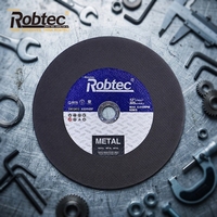 Disque de meulage ROBTEC T41 305x2.8x25.4mm (12'') Premium, approuvé MPA pour le fer et l'acier, roue abrasive industrielle