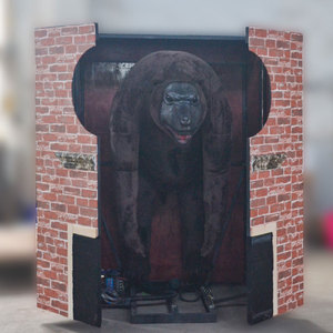 Modelo animatronic de Halloween, decoración de salón de películas, accesorios de Casa de horror, oso enjaulado, fantasma para casa embrujada - Product Image 3