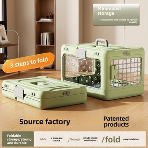 Transportín de Viaje <span class=keywords><strong>para</strong></span> Mascotas, Plegable, Portátil, con Cierre de Botón, Estilo Clásico, <span class=keywords><strong>para</strong></span> Gatos y <span class=keywords><strong>Perros</strong></span> Pequeños, <span class=keywords><strong>para</strong></span> Coche y Avión, Nueva Cama <span class=keywords><strong>para</strong></span> Mascotas - Product Image 5