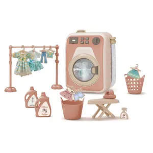 EPT toys Hot sale battery operated toy pretend play washing machine toy with music and light