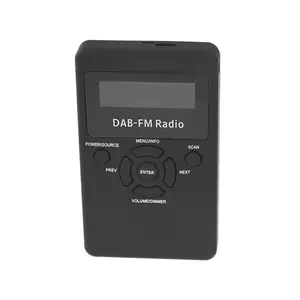 直销个人迷你Dab + 调频收音机带耳机充电电池数字调谐晶体管收音机Dab便携式收音机