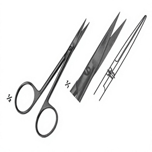 Manicure <b>Scissors</b> Silver Finish Straight Cuticle Pedicure Eco-friendly Stainless Steel Beauty Customized Logo Manicure Trimmer - Product Image 2