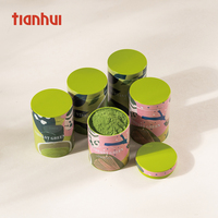 Boîte en métal rectangulaire recyclable personnalisée Tianhui pour les feuilles de thé, la poudre de matcha, l'emballage de l'ensemble, boîte cadeau
