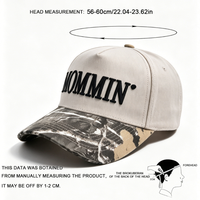 Gorra de Béisbol MOMMIN Bordada de 6 Paneles, Unisex, de Algodón Transpirable, Impermeable, Estilo Vintage, Ajustable, para Verano
