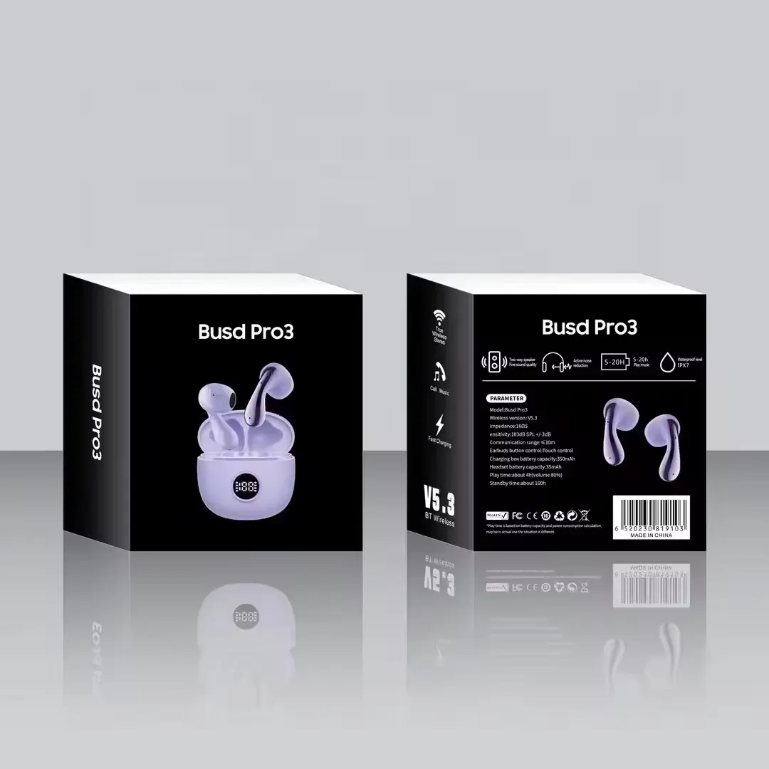 Haute qualité R510 R520 bourgeons Pro 3 affichage numérique TWS écouteurs bourgeons 3 Pro écouteurs écouteurs écouteurs charge sans fil pour Samsung