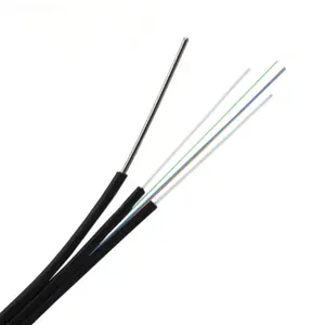 G657A1 2*3mm açık fiber optik kablo GJYXFCH 4 çekirdek FTTH saplamalı kablo ile FRP