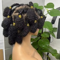 Perruque tressée synthétique Jennifer à prix de gros, avec nœuds africains, pour Halloween, perruque frontale 360 en dentelle pour femmes noires