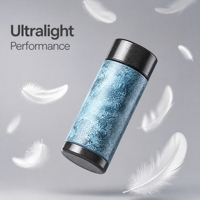 Titanium Thermosfles 210ml 24 Uur Thermische Isolatie Lekvrij Ecologisch BPA Vrij Luxe Bedrijfsgeschenk Dubbelwandige Beker