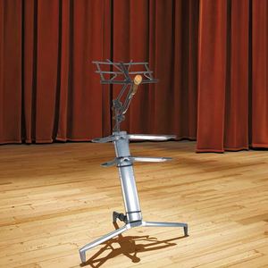 Kool Sound 1.2M Multifunctional Silver Keyboard <strong>Stand</strong> with Mic &amp; <strong>Music</strong> <strong>Stand</strong> for Musical Instrument Players - Product Image 2