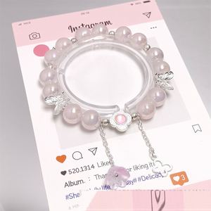 Trendy Colorful Sweet Fantasy Popcorn Cracked Beads <b>Bracelet</b> for Women Girls Elegant Flower Charm Pendant Hand <b>Beaded</b> <b>Bracelet</b> - Product Image 4