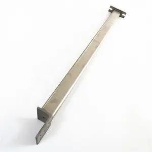 Customized heavy duty L-Stirrup stainless steel post support rod stem for sleeper and decks