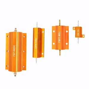 RX24 100W Golden Aluminum Encased Resistors Power Resistor 100W 0.5R