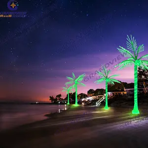 Fabrik Großhandel 3 Meter 24V RGB künstliche Baum Licht LED Coconut PalmTree Lichter