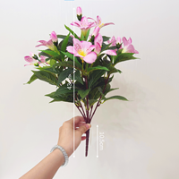 Großhandel OEM ODM Künstliche Blumen Alstroemeria-Bouquet Lilien Kunstblumen Heimdekoration Hochzeitsblumen Wiederverkauf Geschenkbedarf
