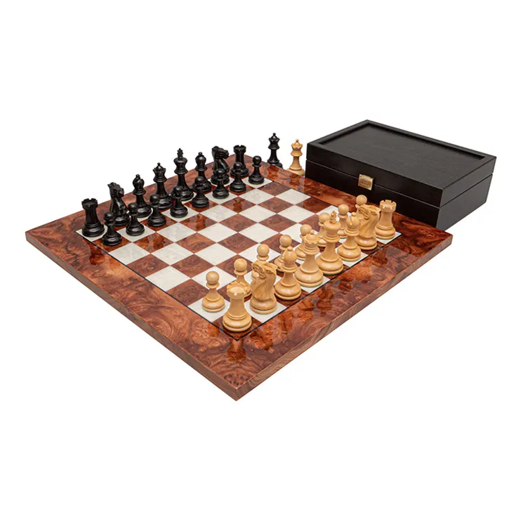 Fabriek Leveranciers Portable Verschillende Afmetingen Van Houten Schaakbord Tafel Games Set