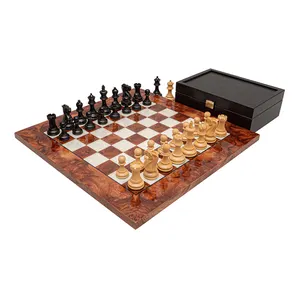 Fabriek Leveranciers Portable Verschillende Afmetingen Van Houten Schaakbord Tafel Games Set