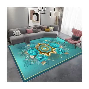 vintage anti slip area rug pad for bedroom and living room decoration house carpets printed area carpets machine washable rugs