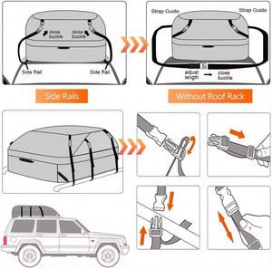 Échantillon Gratuit : Sac de Toit de Voiture, Sac de Transport, Sac de Rangement pour Toit, Boîte Souple Étanche pour Bagages, Résistant à l'Eau pour Voiture - Product Image 3