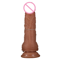 SacKnove Bester wiederauf ladbarer vibrierender beheizter & schwingender echter weicher Silikon-super realistischer Dildo vibrator mit Saugnapf