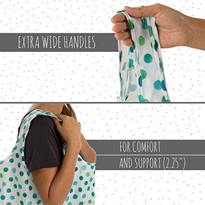 Sac fourre-tout pliable en polyester, style mode SH, couleur personnalisée, écologique, à bas prix, avec fermeture ouverte, pour courses et rangement alimentaire - Product Image 5