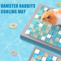 Vente en gros de lit de refroidissement pour animaux de compagnie en verre cristal de 6"x6", tapis rafraîchissant pour petits animaux, hamster, lapin, cochon d'Inde, chinchilla, furet