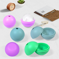 Grand bac à glaçons en silicone avec moule à trou unique Machine à glaçons à congélation rapide pour whisky portable pour usage domestique