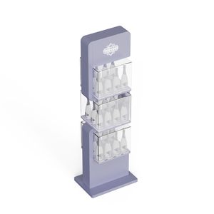 Piso <span class=keywords><strong>en</strong></span> forma de S, soporte de exhibición de licor de vino acrílico transparente, tienda de bebidas alcohólicas, gabinete de almacenamiento, estante para botellas de whisky de vino - Product Image 1