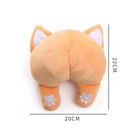 Brosse à dents pour chien en peluche créative Corgi Butt en gros jouet à mâcher classique style mignon jouet pour animaux de compagnie pour chats en TPR et coton