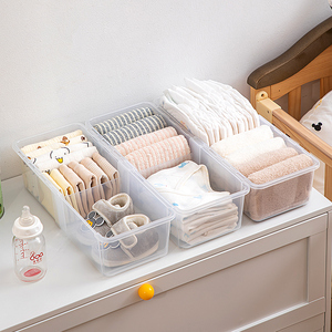 Nouveau organisateur d'articles divers en plastique pour placard Rectangle bébé produits boîte de rangement compartiments Flexible maison accessoires stockage - Product Image 2