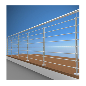 Matt/raso/spazzolato/finitura a specchio In acciaio inox 316 esterno deck ringhiere in acciaio inox 304 finitura cromata balcone balaustre - Product Image 2