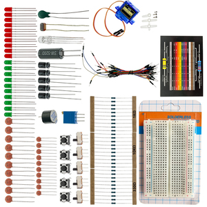 Kit d'électronique de base OKY1003-2A avec résistances, LED, boutons poussoirs et fils - Product Image 3