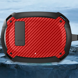 Estuche Protector para Auriculares de Secado Rápido, Ecológico, Anti-Pérdida, Resistente a Golpes, con Bloqueo, de TPU con Imitación de Fibra de Carbono, de Alta Calidad para Estudio - Product Image 1