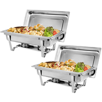 Matériel de buffet d'hôtel Tianxing : Réchaud de buffet rectangulaire en acier inoxydable pour maintien au chaud des aliments, idéal pour la restauration et les services de traiteur